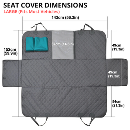 Car Seat Hammock Cover, Waterproof Non Slip Backseat...
