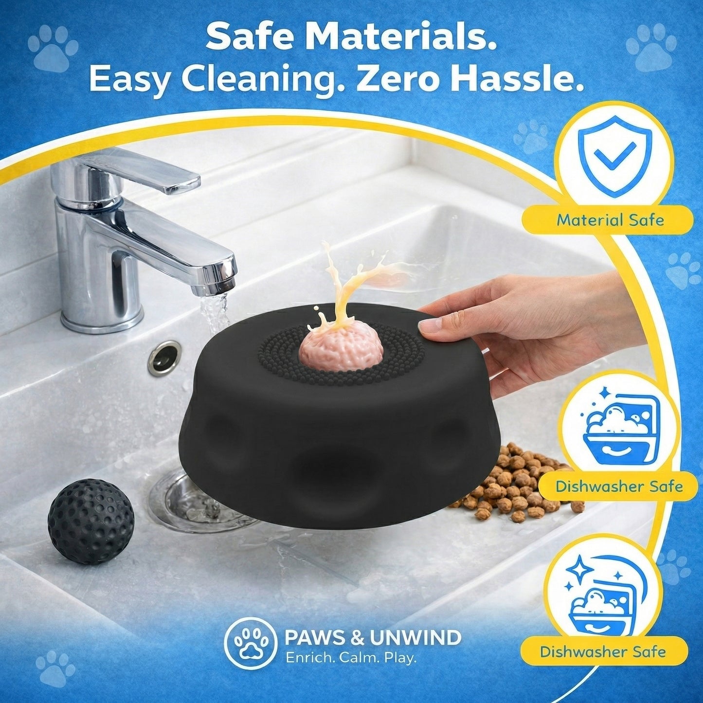 CalmCore™ — Dog Lick Bowl for Enrichment & Anxiety Relief