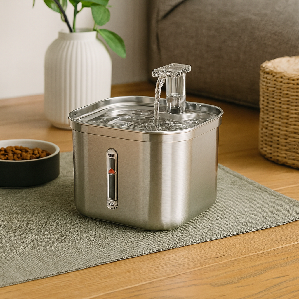 Stainless Steel Automatic Pet Water Dispenser with...