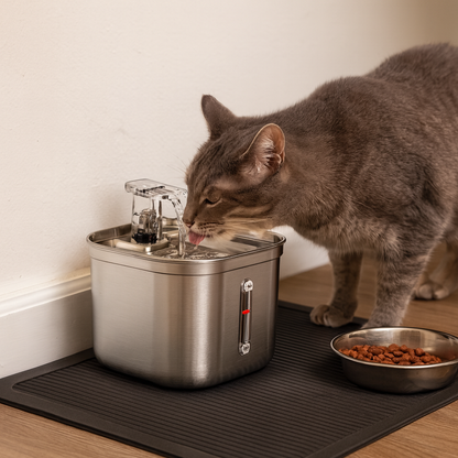 Stainless Steel Automatic Pet Water Dispenser with...