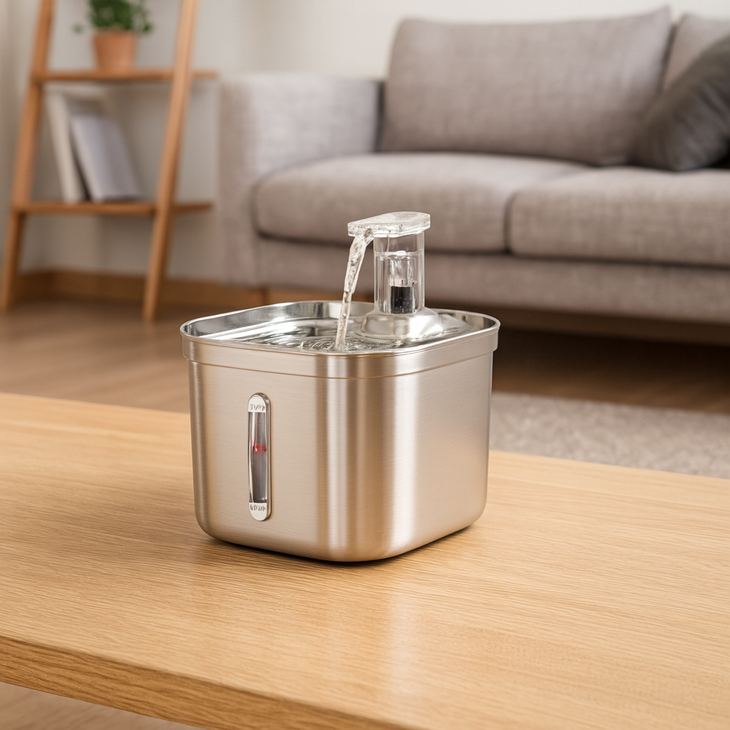Stainless Steel Automatic Pet Water Dispenser with...