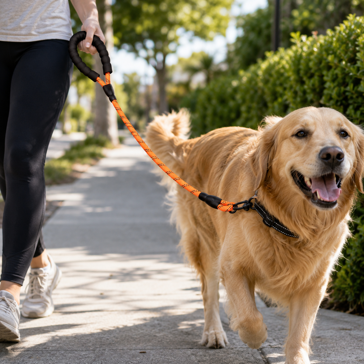 Reflective Dog Leash with Padded Handle