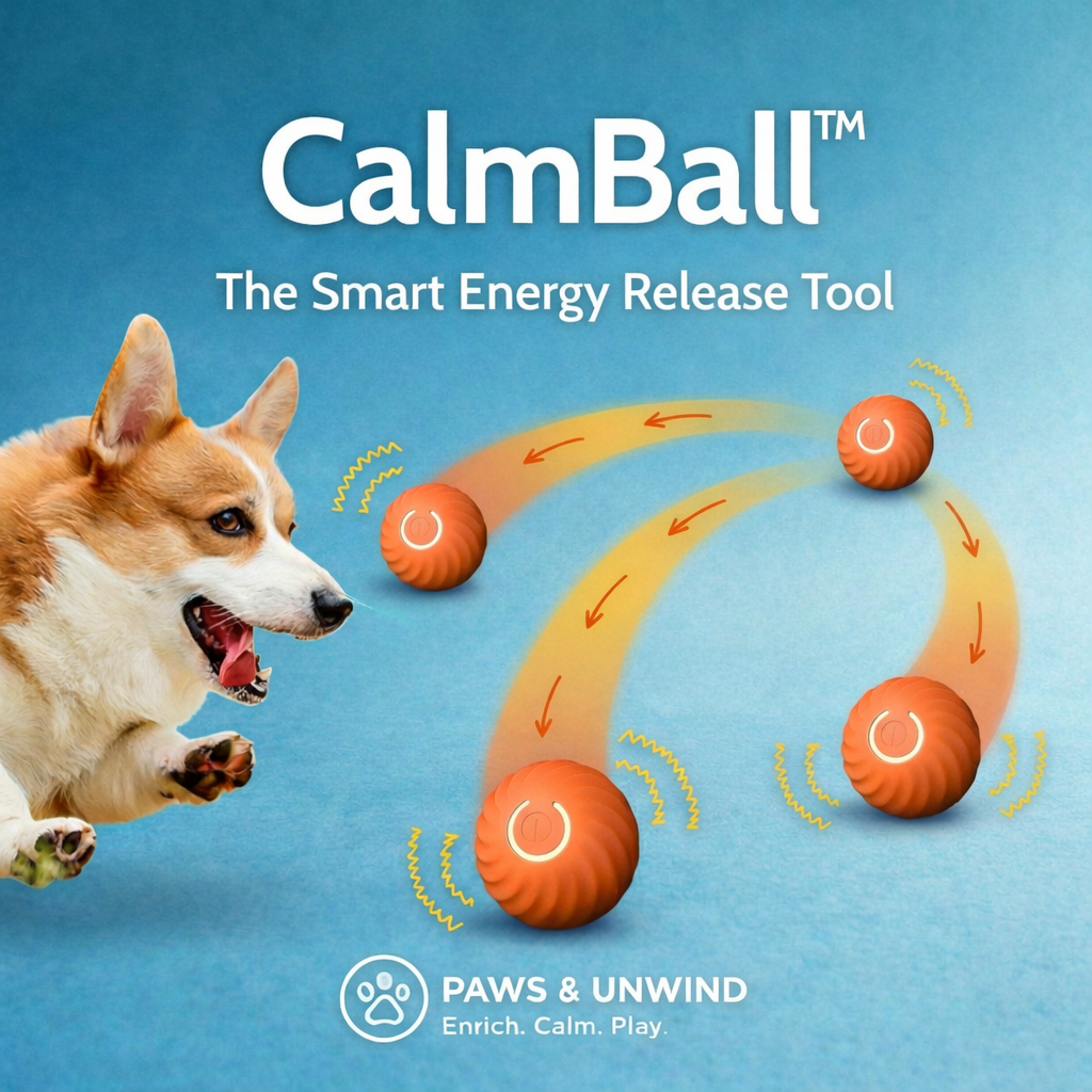 CalmBall™ — Dog Enrichment Ball - Smart Energy Release Toy for Anxious Dogs Mental Stimulation