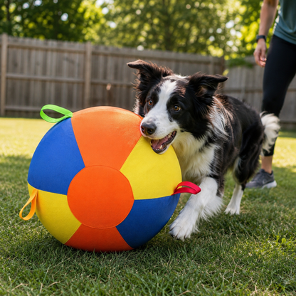 Inflatable Dog Herding Ball – Durable Outdoor Push & Chase Exercise Toy