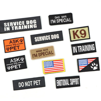 Dog Harness Patches Set 12 Hook And Loop Patches For...
