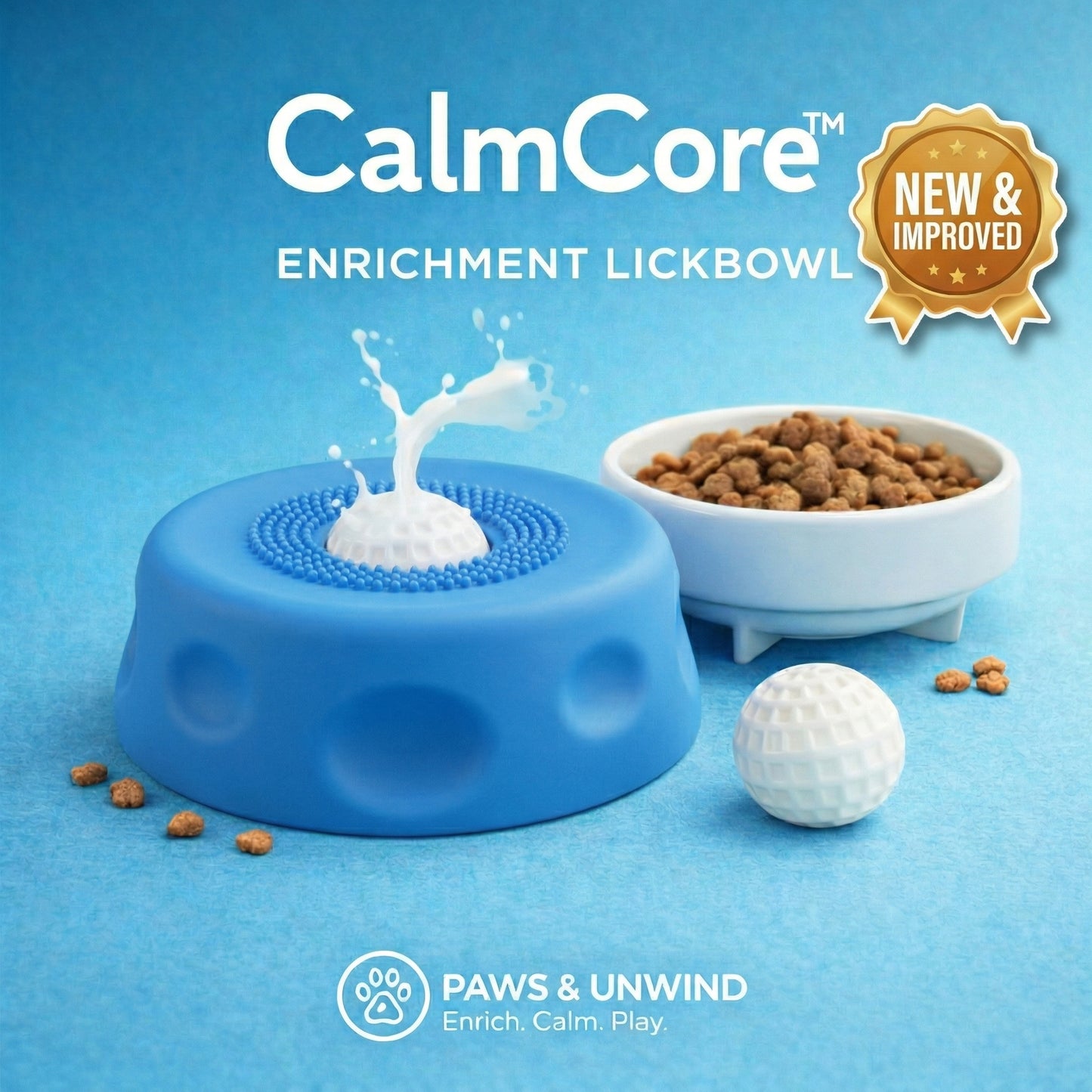 CalmCore™ — Dog Lick Bowl for Enrichment & Anxiety Relief