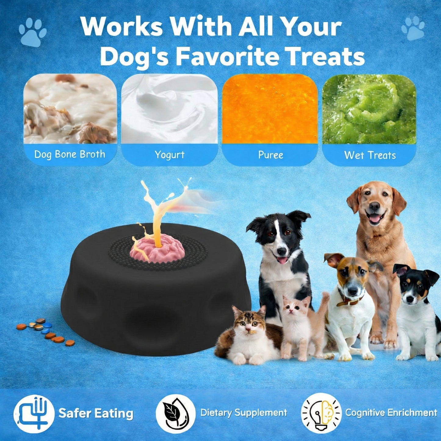 CalmCore™ — Dog Lick Bowl for Enrichment & Anxiety Relief