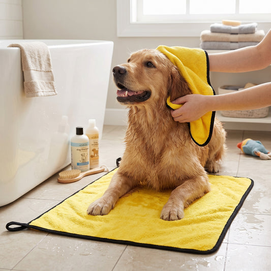 Absorbent Quick Drying Pet Towels for Dogs & Cats - Soft...