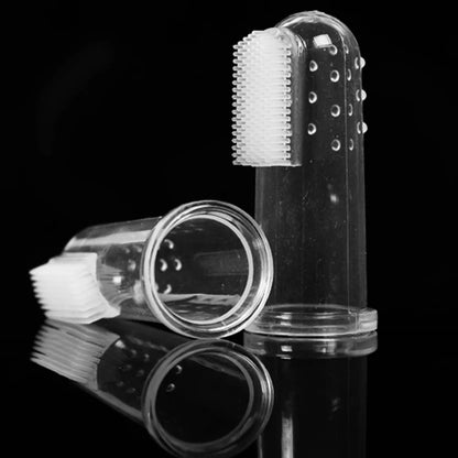 Soft Silicone Finger Toothbrush for Medium Dogs - 5 Pcs...