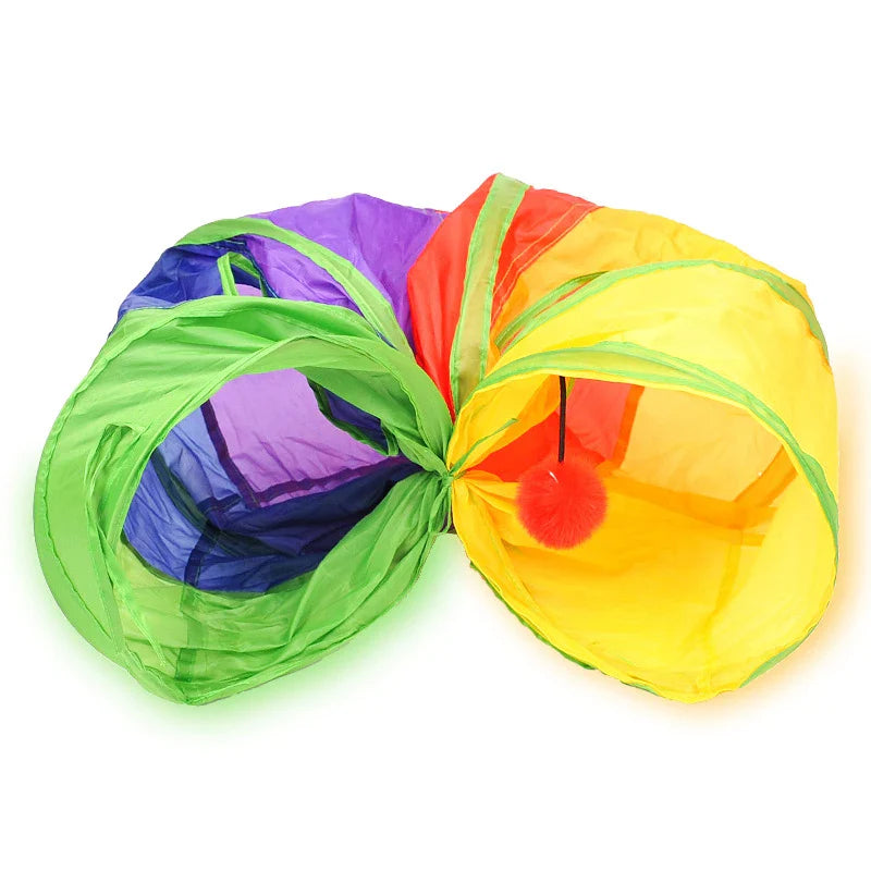 Cat Tunnel Pet Tube - Collapsible Indoor Outdoor Toy for...