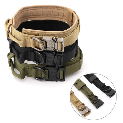 Dog Collar Tactical K9 With Patch Panel Top Handle...
