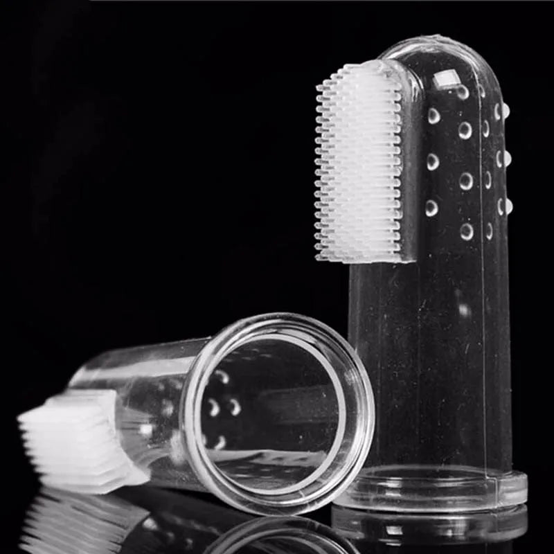 Soft Silicone Finger Toothbrush for Medium Dogs - 5 Pcs...