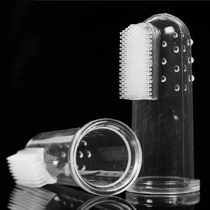 Soft Silicone Finger Toothbrush for Medium Dogs - 5 Pcs...