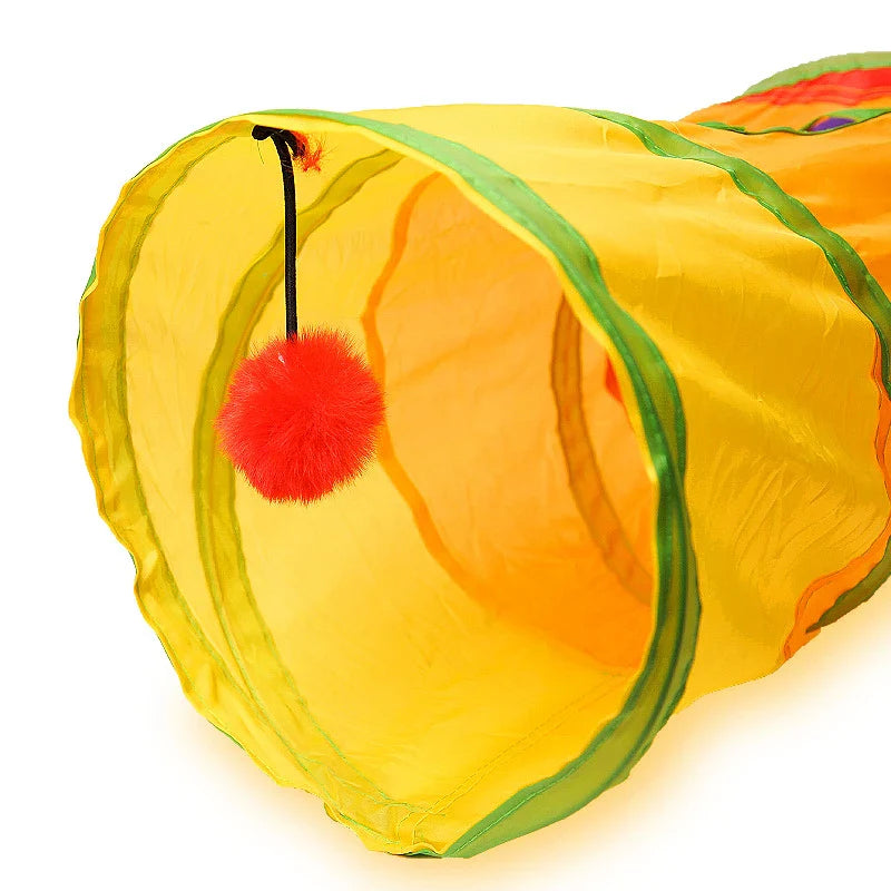Cat Tunnel Pet Tube - Collapsible Indoor Outdoor Toy for...
