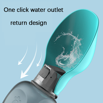 Travel Water Bottle For Dogs With Foldable Leak-proof Bowl,