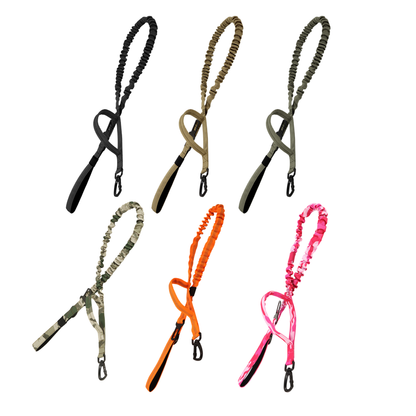 Dog Leash Tactical Double-Handle Padded Bungee Center...