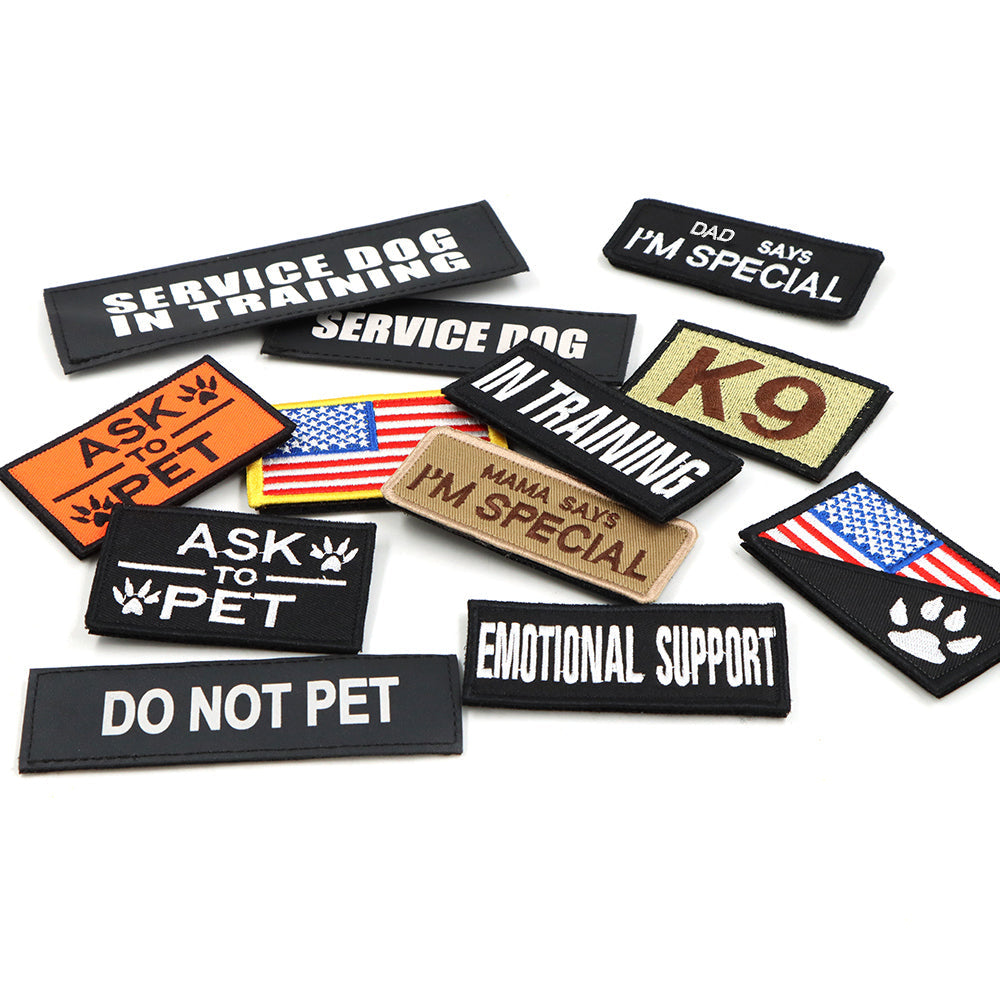 Dog Harness Patches Set 12 Hook And Loop Patches For...