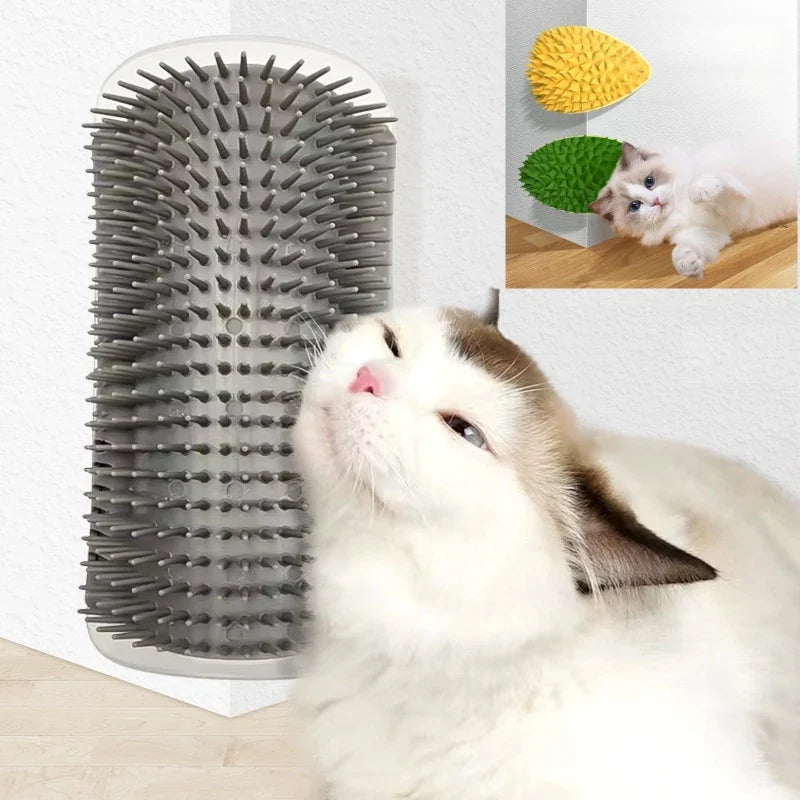 Cat Grooming Scratcher Brush & Massager for Dogs and...