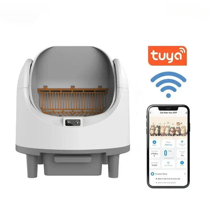 Automatic Cat Litter Box Self Cleaning With App Control...