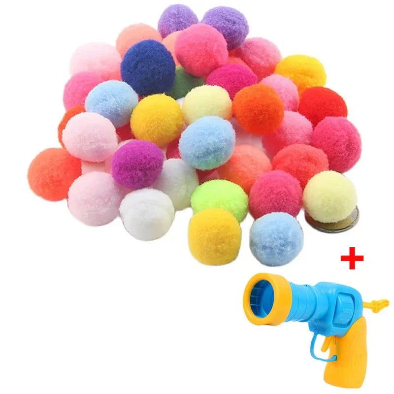 Cat Toys Interactive Launch Toy for Kittens - Plush Ball...