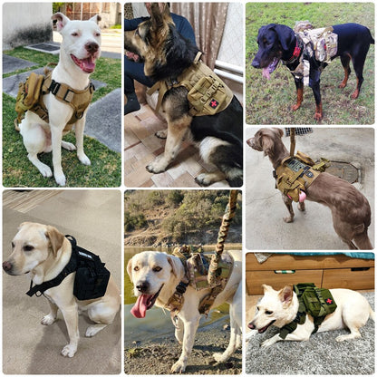 MOLLE Pouch Set For Harness Tactical Dog Gear...