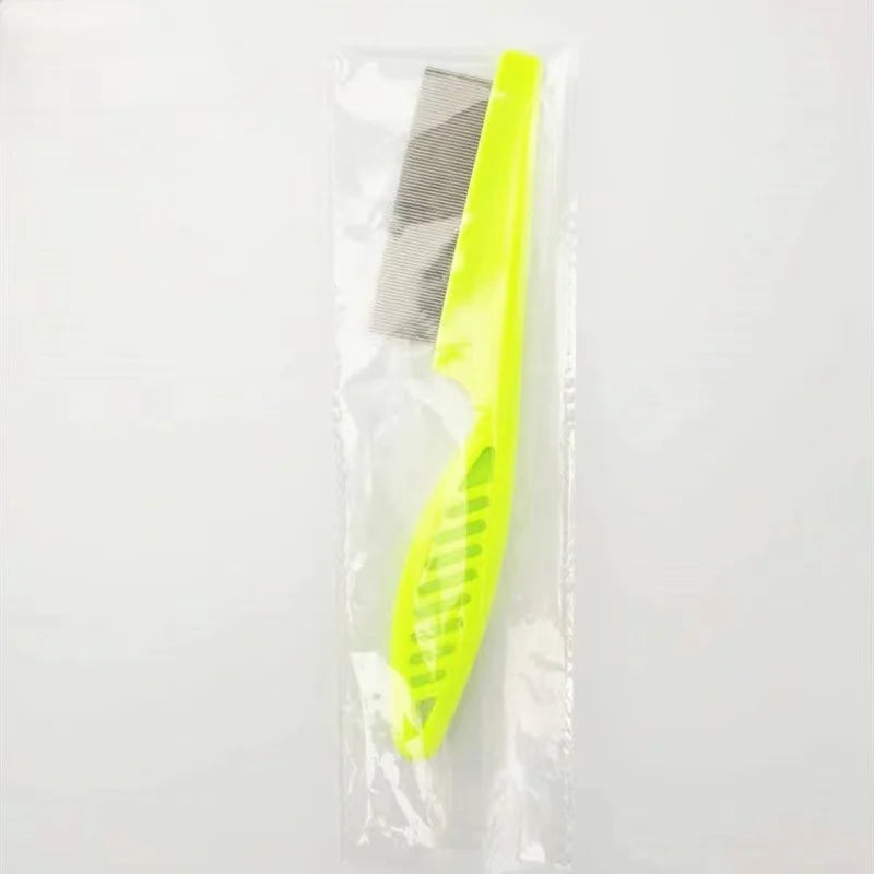 Stainless Steel Pet Grooming Comb - Flea & Shedding...