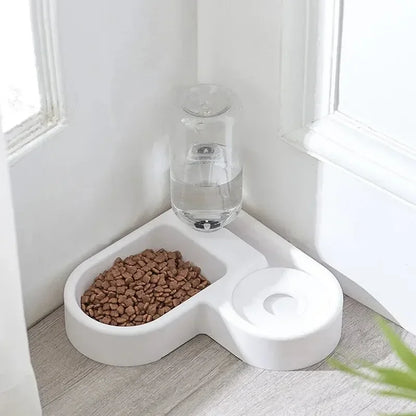 Double Dog and Cat Bowl Set for Small Pets
