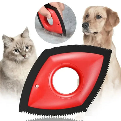 Reusable Pet Hair Remover Comb Brush for Dogs & Cats - 4...