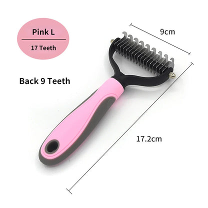 Pet Grooming Care Deshedding Brush for Dogs & Cats - Fur...