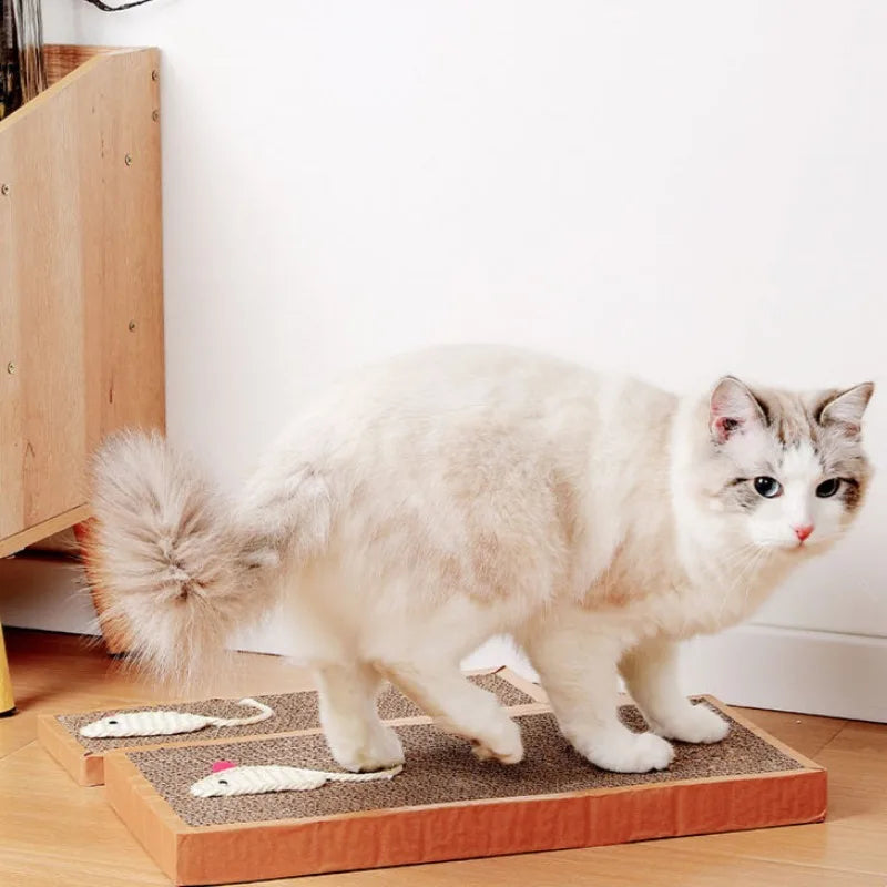Pet Cat Scratching Board Cat Cardboard Mat for Claw...