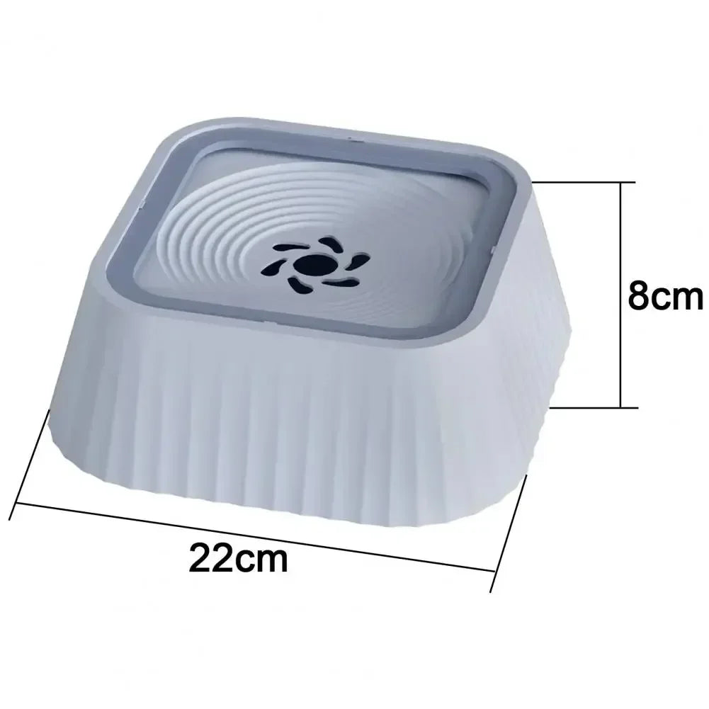 Pet Water Fountain with Floating Plates No Spill Bowl...