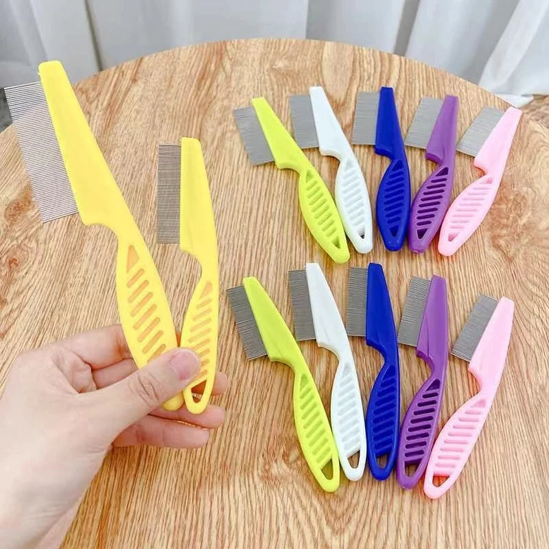 Stainless Steel Pet Grooming Comb - Flea & Shedding...