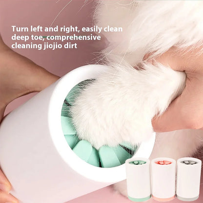 Soft Silicone Pet Paw Washer Cup - Quick Clean for Dogs...