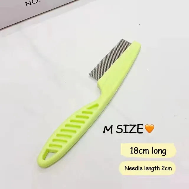 Stainless Steel Pet Grooming Comb - Flea & Shedding...