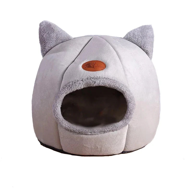 New Deep Sleep Comfort Cat Bed - Cozy Indoor Cave Nest...