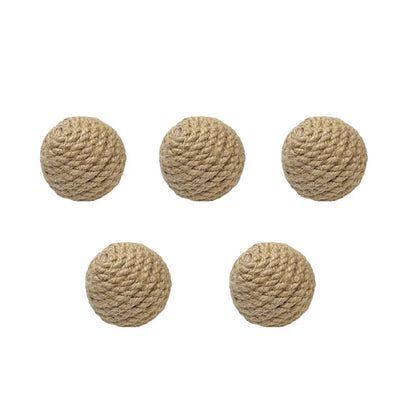 Handmade Sisal Cat Sounding Balls - Interactive Toy for...