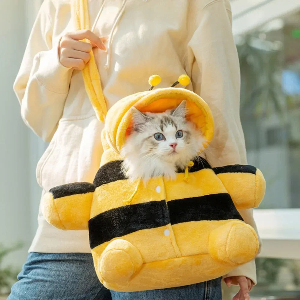 Cute Pet Carrier Bag - Soft Warm Carrier for Cats...