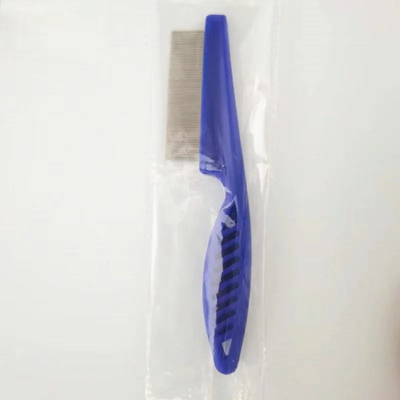 Stainless Steel Pet Grooming Comb - Flea & Shedding...