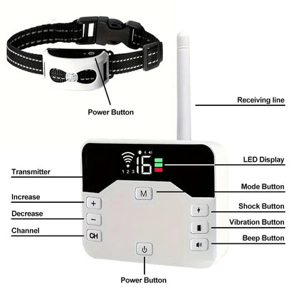 Wireless Pet Fence & Training Collar