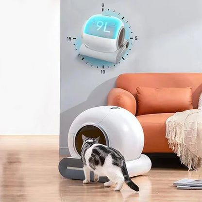 Automatic Cat Litter Box Capacity Self Cleaning Fully...