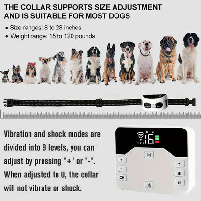 Wireless Pet Fence & Training Collar