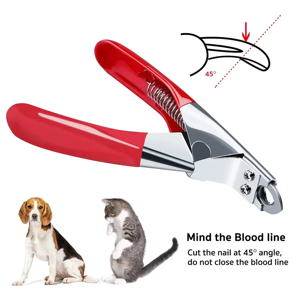 Stainless Steel Pet Nail Clipper - Dog & Cat Grooming...