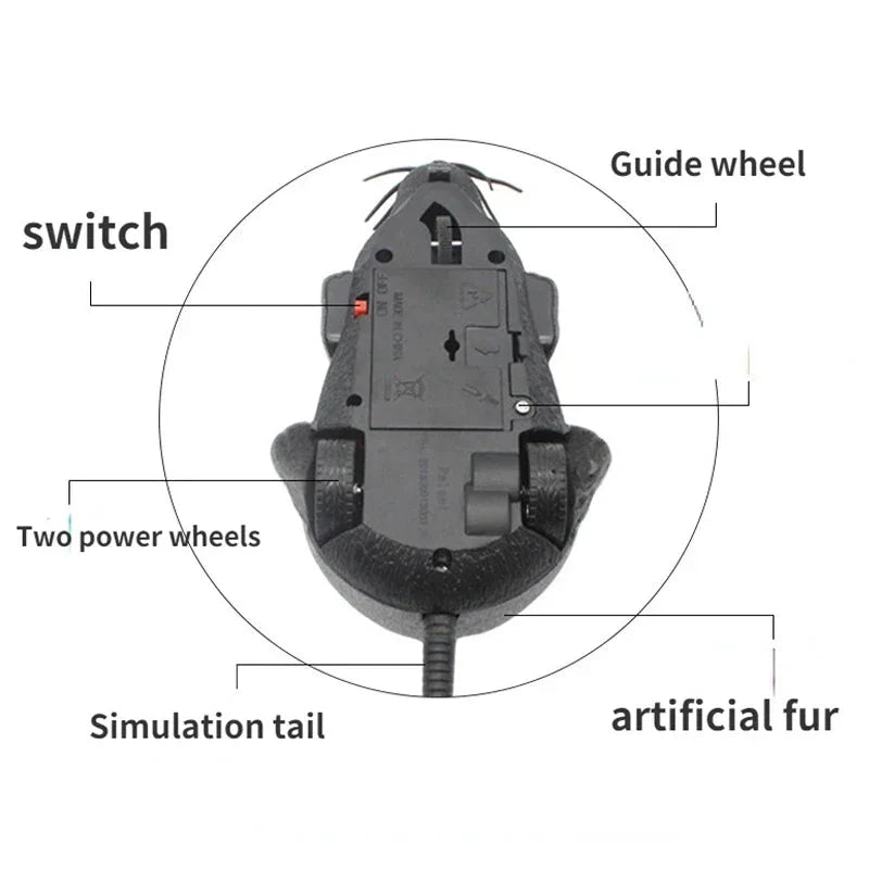 Rat Funny Cat Toy With Remote Control Mouse - Cute...
