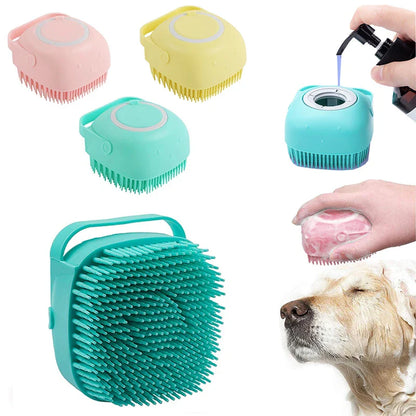 Silicone Dog Grooming Massage Gloves - Pet Bath Brush...