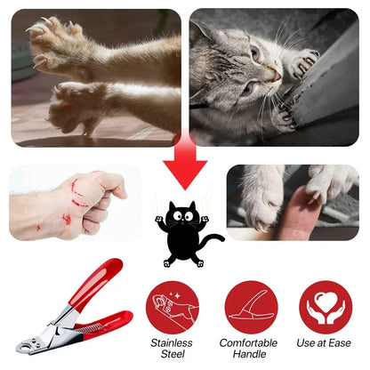 Stainless Steel Pet Nail Clipper - Dog & Cat Grooming...