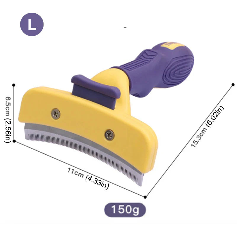 Stainless Steel Pet Grooming Brush - Anti-Lice Comb for...
