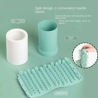 Soft Silicone Pet Paw Washer Cup - Quick Clean for Dogs...