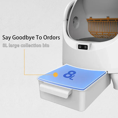 Automatic Cat Litter Box Self Cleaning With App Control...