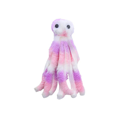 Cute Octopus Plush Cat Toy - Bite Resistant, Interactive...