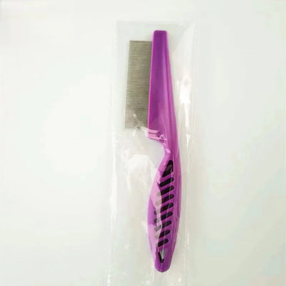 Stainless Steel Pet Grooming Comb - Flea & Shedding...